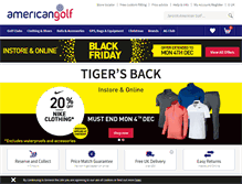 Tablet Screenshot of americangolf.co.uk